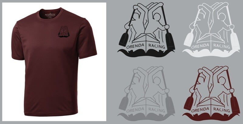 Orenda Canoe Club - Maroon Short Sleeve Moist Wick