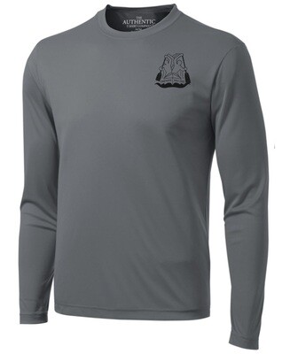 Orenda Canoe Club -  Charcoal Grey Long Sleeve Moist Wick Shirt