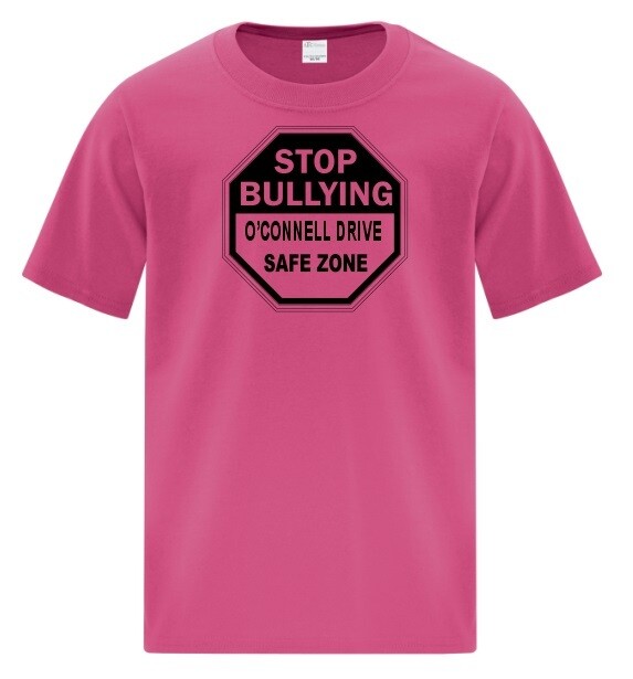 O'Connell Drive Elementary  - Stop Bullying Cotton T-Shirt (Black Logo)