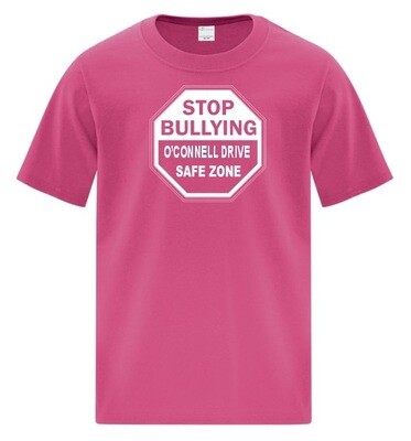 O'Connell Drive Elementary  - Stop Bullying Cotton T-Shirt (White Logo)