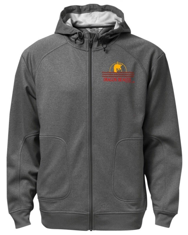 Beast Pro Shop - Charcoal Heather PTECH Fleece Zip Hoodie