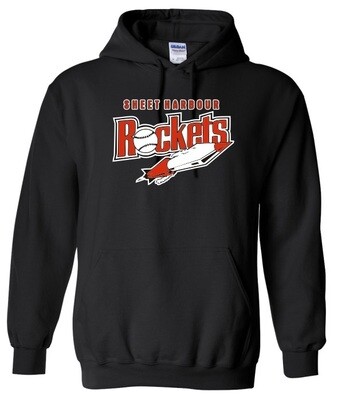 Sheet Harbour Rockets - Black Hoodie (3 Color Logo)
