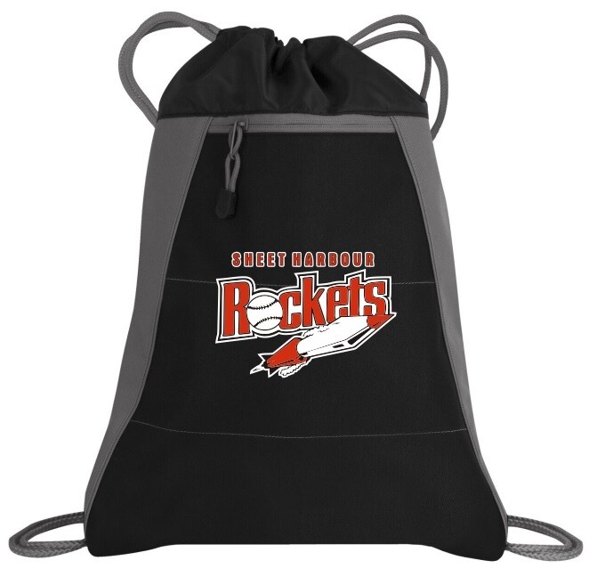 Sheet Harbour Rockets - Coal Grey Varcity Cinch Bag