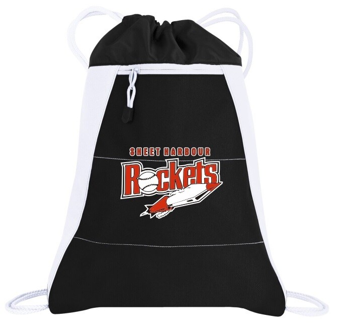 Sheet Harbour Rockets - White Varcity Cinch Bag
