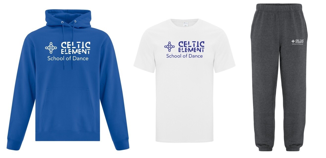 Celtic Element School of Dance - Hoodie, Cotton T-Shirt & Sweatpants Bundle