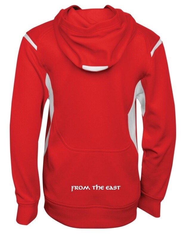 Beast Pro Shop - Red &amp; White Fleece Pullover Hoodie