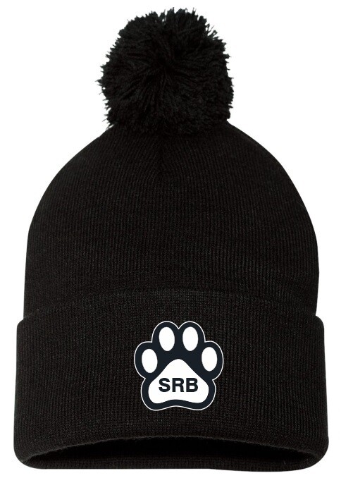 Sir Robert Borden Junior High - Black Pom-Pom Beanie