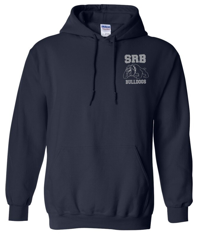 Sir Robert Borden Junior High - Navy Hoodie (Grey Left Chest Logo)