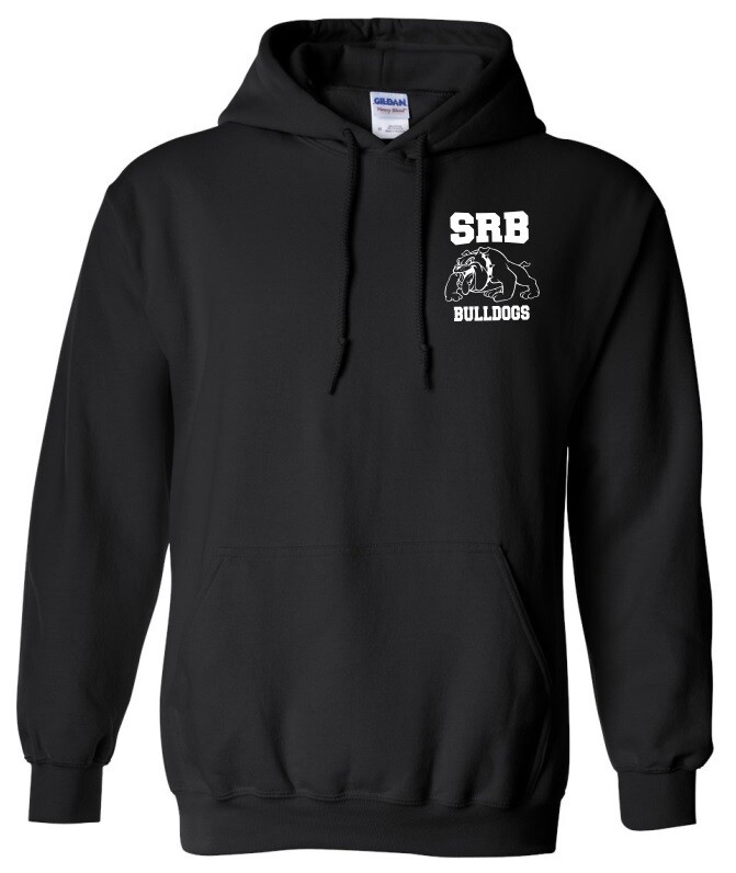 Sir Robert Borden Junior High - Black Hoodie (White Left Chest Logo)
