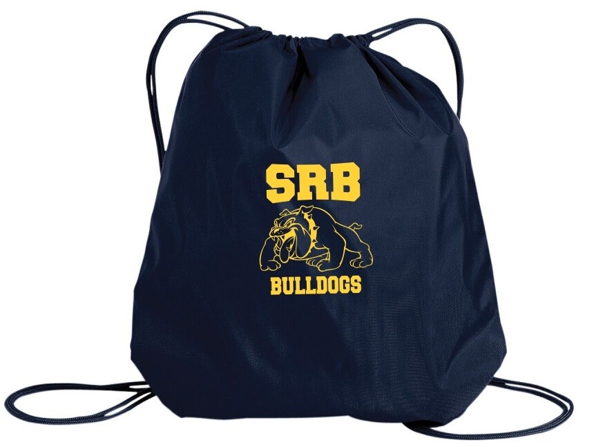 Sir Robert Borden Junior High - Navy Cinch Bag (Yellow Logo)
