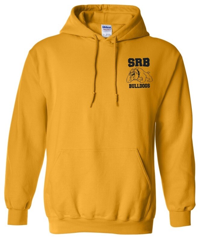 Sir Robert Borden Junior High - Yellow Hoodie (Navy Left Chest Logo)