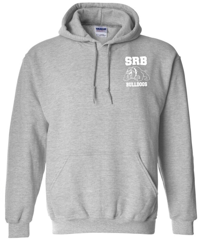 Sir Robert Borden Junior High - Sport Grey Hoodie (White Left Chest Logo)