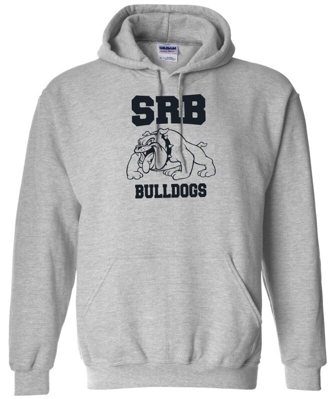 Sir Robert Borden Junior High - Sport Grey Hoodie (Navy Full Chest Logo)