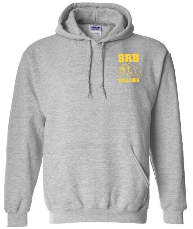 Sir Robert Borden Junior High - Sport Grey Hoodie (Yellow Left Chest Logo)