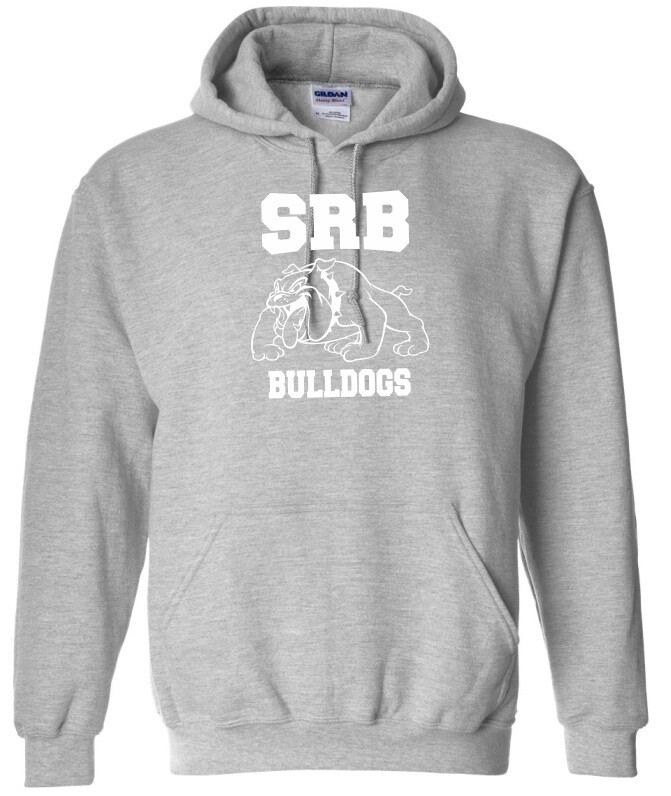 Sir Robert Borden Junior High - Sport Grey Hoodie (White Full Chest Logo)