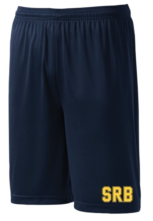 Sir Robert Borden Junior High - Navy Shorts (Yellow Logo)