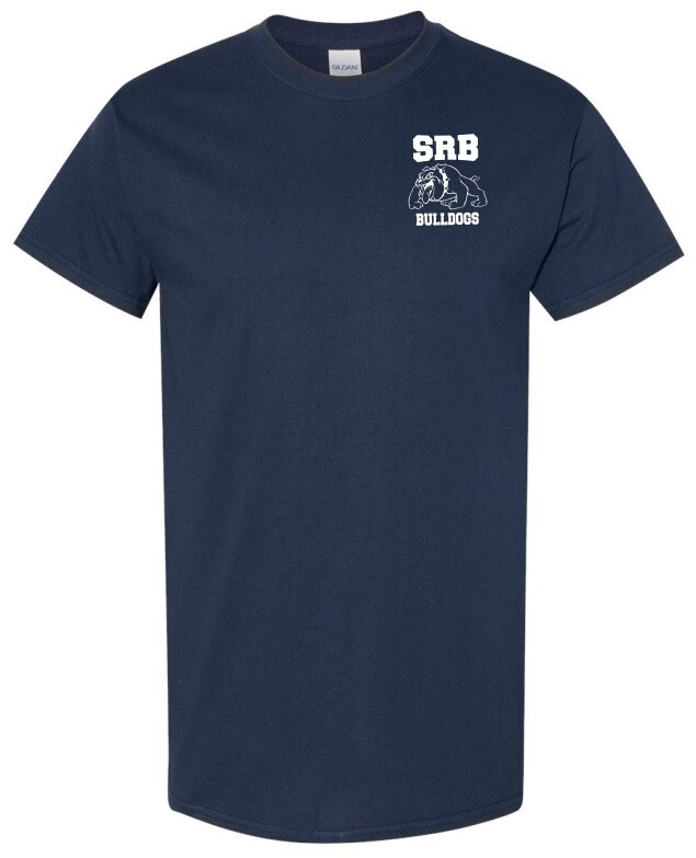 Sir Robert Borden Junior High - Navy T-Shirt (White Left Chest Logo)