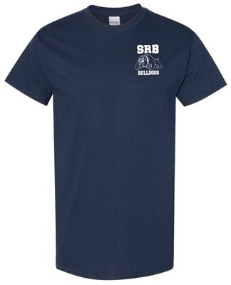 Sir Robert Borden Junior High - Navy T-Shirt (White Left Chest Logo)