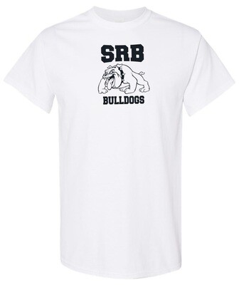 Sir Robert Borden Junior High - White T-Shirt (Full Chest Logo)