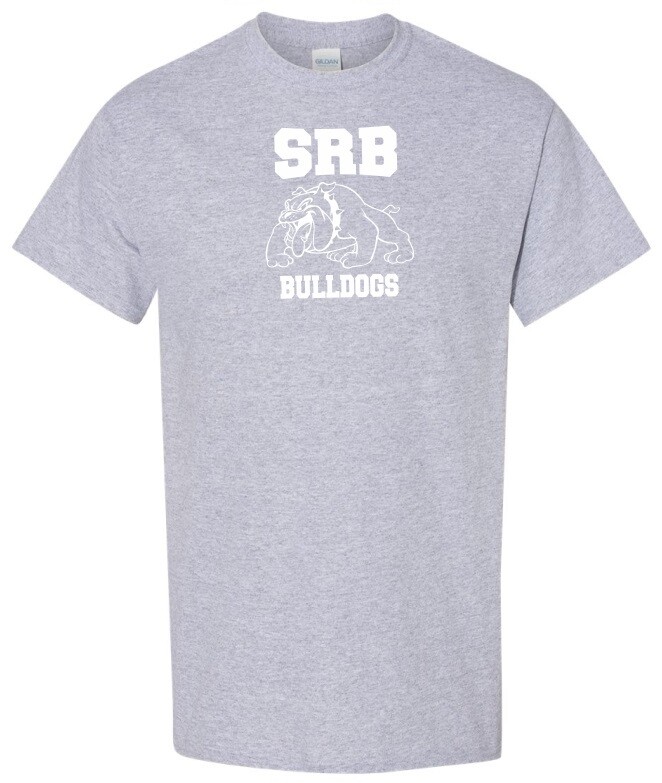 Sir Robert Borden Junior High - Sport Grey T-Shirt (White Full Chest Logo)