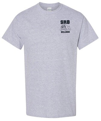 Sir Robert Borden Junior High - Sport Grey T-Shirt (Navy Left Chest Logo)