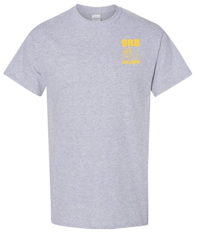Sir Robert Borden Junior High - Sport Grey T-Shirt (Yellow Left Chest Logo)