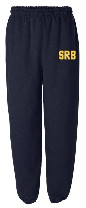 Sir Robert Borden Junior High - Navy SRB Sweatpants (Yellow Logo)