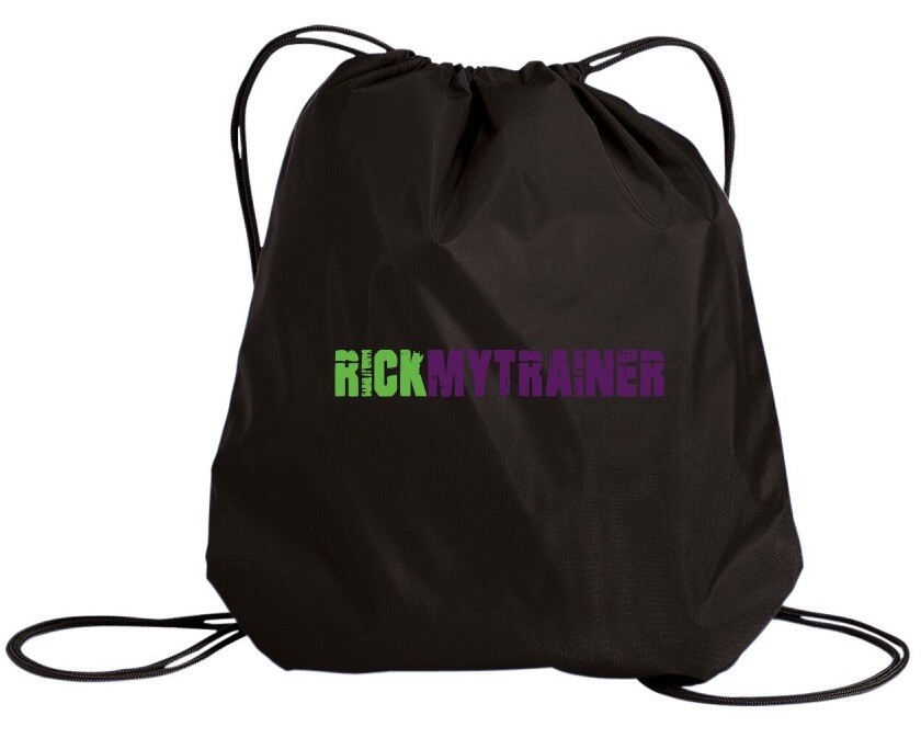 RickMyTrainer - Black Cinch Bag