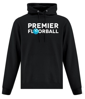 Premier Floorball  - Adult & Youth Black Hoodie