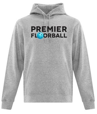 Premier Floorball  - Adult & Youth Grey Hoodie