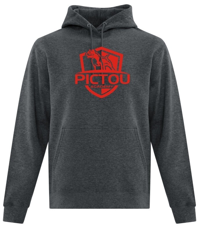 Pictou Academy - Dark Heather Grey Pictou Academy Hoodie (Full Chest)