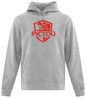 Pictou Academy - Athletic Heather Grey Pictou Academy Hoodie (Full Chest)