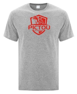 Pictou Academy - Athletic Heather Grey Pictou Academy T-Shirt (Full Chest)