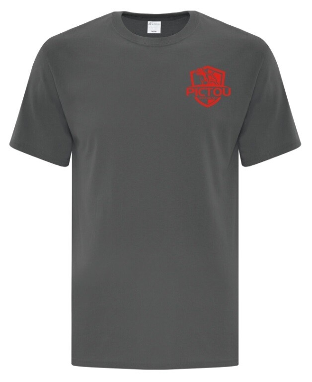 Pictou Academy - Coal Grey Pictou Academy T-Shirt (Left Chest)