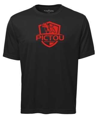 Pictou Academy - Black Pictou Academy Short Sleeve Moist Wick (Full Chest)