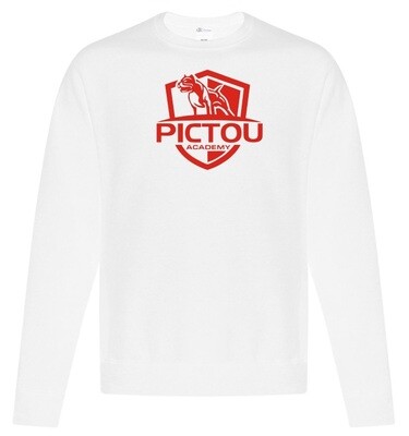 Pictou Academy - White Pictou Academy Crewneck Sweatshirt (Full Chest)