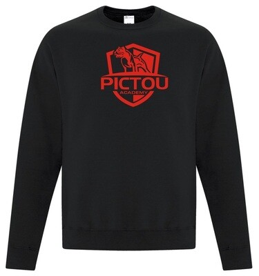 Pictou Academy - Black Pictou Academy Crewneck Sweatshirt (Full Chest)