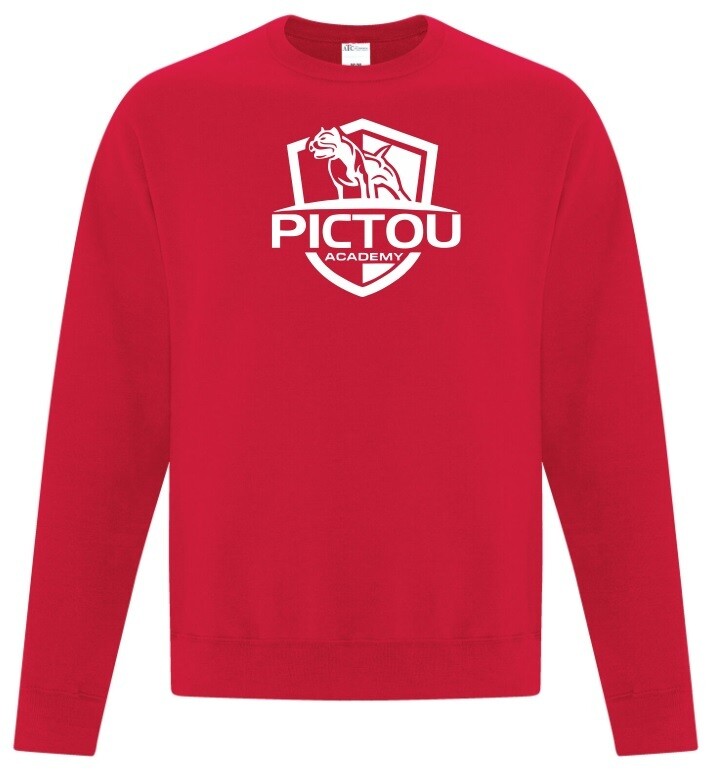 Pictou Academy - Red Pictou Academy Crewneck Sweatshirt (Full Chest)