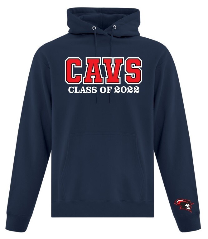 Cole Harbour High - Navy Graduation Hoodie (Red CAVS)