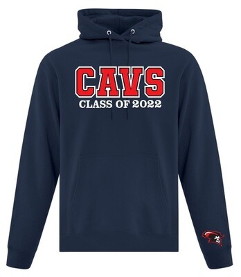 Cole Harbour High - Navy Graduation Hoodie (Red CAVS)