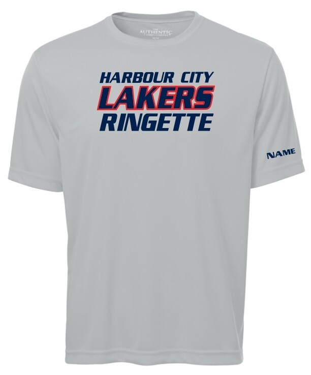 HCL - Silver Harbour City Lakers Ringette Moist Wick T-Shirt (Full Chest)