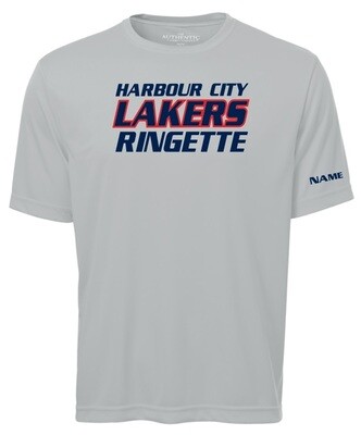 HCL - Silver Harbour City Lakers Ringette Moist Wick T-Shirt (Full Chest)