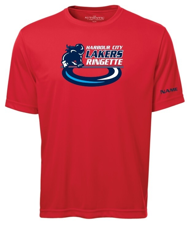 HCL - Red Harbour City Lakers Ringette Player Moist Wick T-Shirt