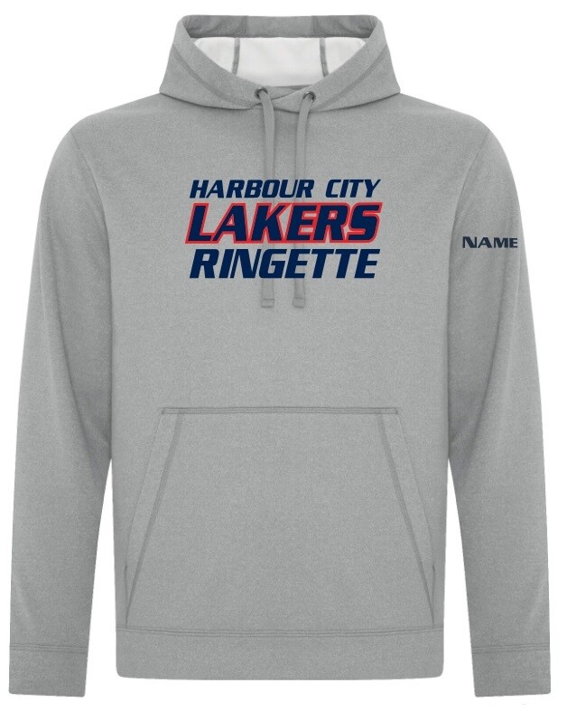 HCL - Athletic Grey Harbour City Lakers Ringette Game Day Hoodie (Full Chest)