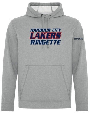 HCL - Athletic Grey Harbour City Lakers Ringette Game Day Hoodie (Full Chest)