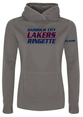 HCL - Coal Grey Ladies Harbour City Lakers Ringette Game Day Hoodie (Full Chest)