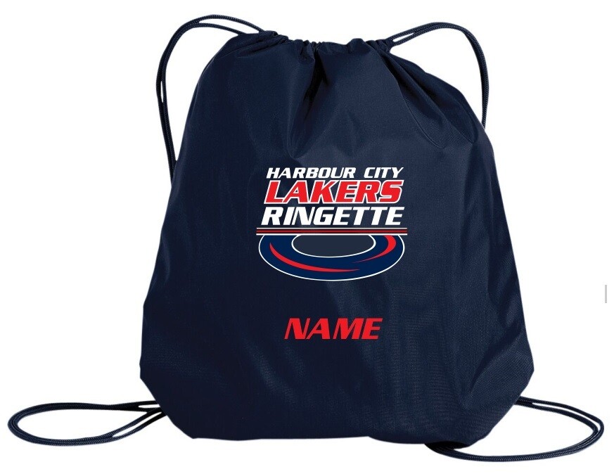 HCL - Navy Harbour City Lakers Ringette Ring Cinch Bag