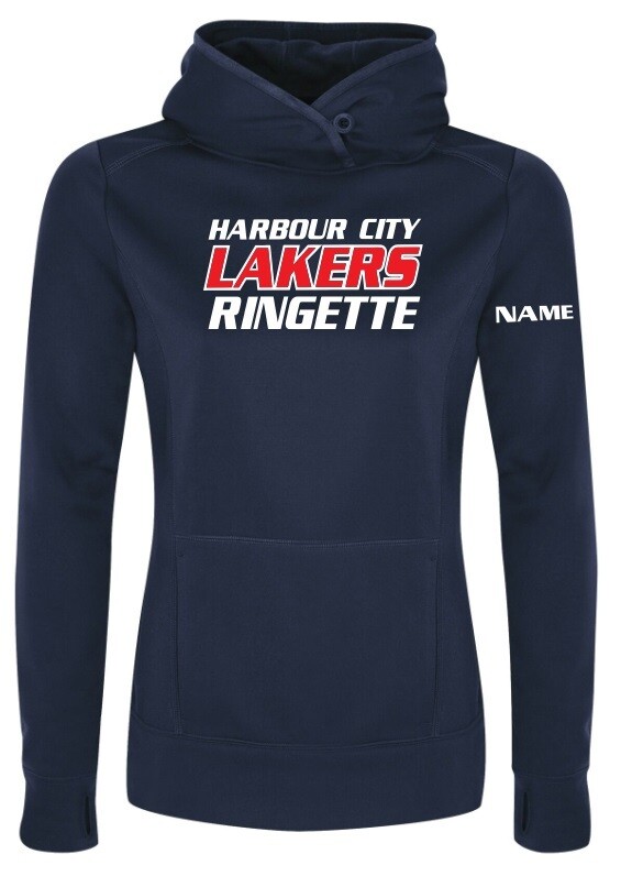 HCL  - Navy Ladies Harbour City Lakers Ringette Game Day Hoodie (Full Chest)