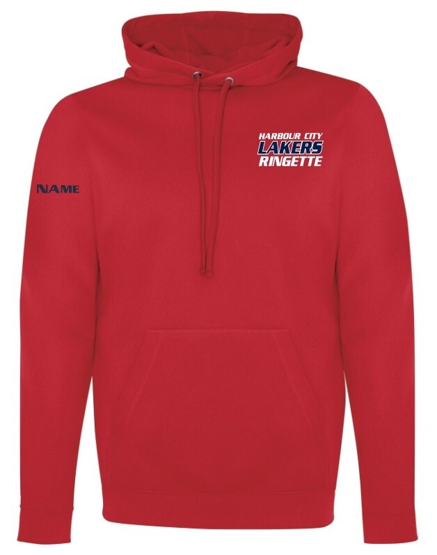 HCL  - Red Harbour City Lakers Ringette Game Day Hoodie (Embroidered, Left Chest)