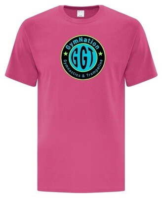 GymNation Gymnastics & Trampoline - Pink Cotton T-Shirt